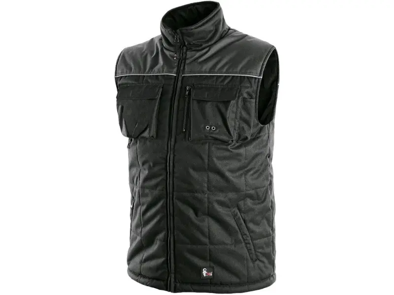 Pánská zimní vesta SEATTLE, černo-šedá, vel. S